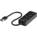 EAN 0065030874243 - StarTech.com HB30A4AIB hub de interfaz USB 3.2 Gen 1 (3.1 Gen 1) Type-A 5000 Mbit/s Negro imagen 1