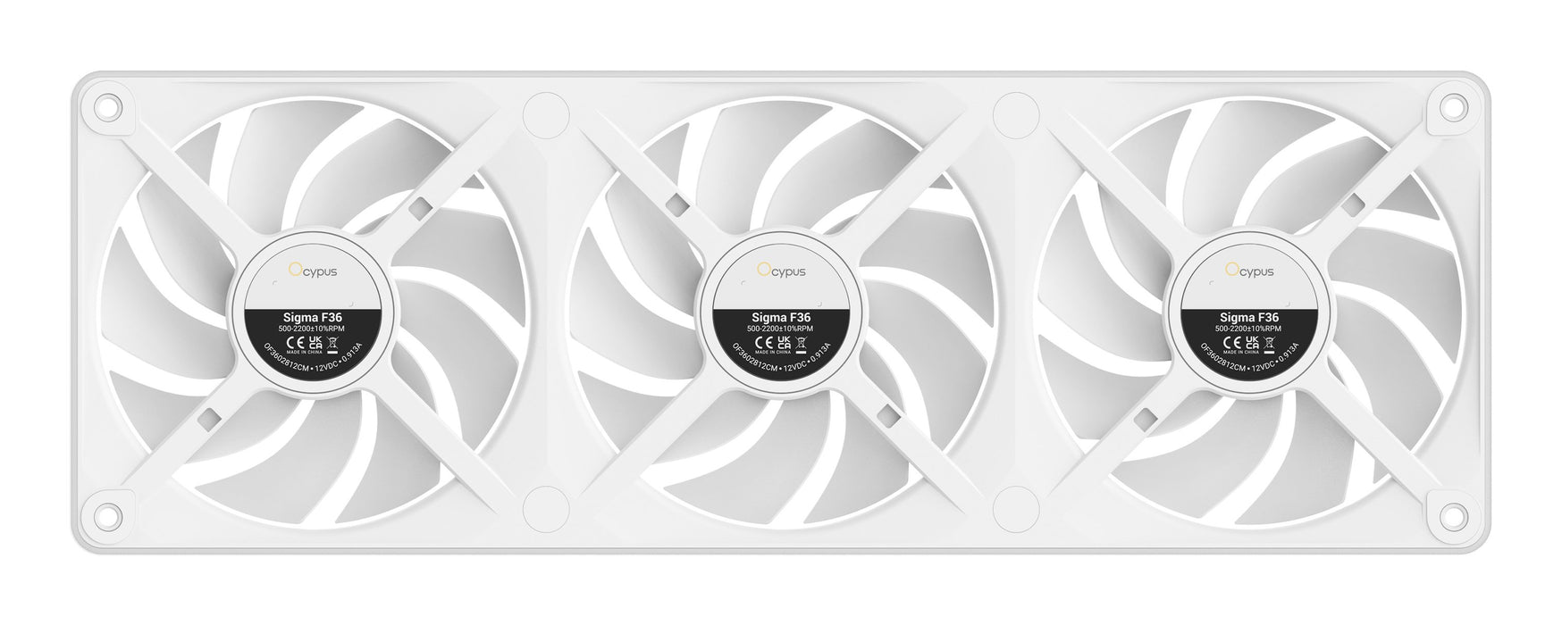 EAN 6977414882208 - Ocypus Sigma F36 ARGB Carcasa del ordenador, Procesador Ventilador 12 cm Blanco 1 pieza(s) imagen 2