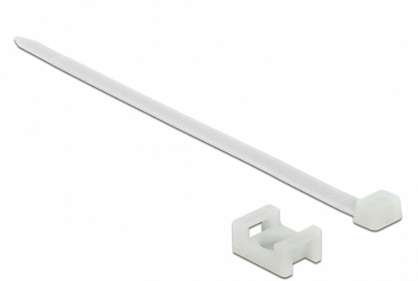 EAN 4043619188857 - DeLOCK 18885 presilla Brida atornillada Nylon Blanco 10 pieza(s) imagen 1