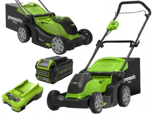 EAN 6952909025865 - Greenworks 2504707UB cortadora de césped Cortacésped manual Batería Verde imagen 1
