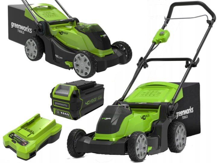 EAN 6952909025865 - Greenworks 2504707UB cortadora de césped Cortacésped manual Batería Verde imagen 1