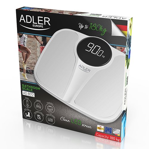EAN 5903887804202 - Adler AD 8172W báscula de baño Rectángulo Blanco Báscula personal electrónica imagen 5