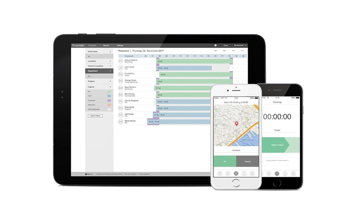 EAN 8717496336071 - Safescan TimeMoto TM-616 Negro Tarjeta de proximidad Corriente alterna TFT Ethernet imagen 12