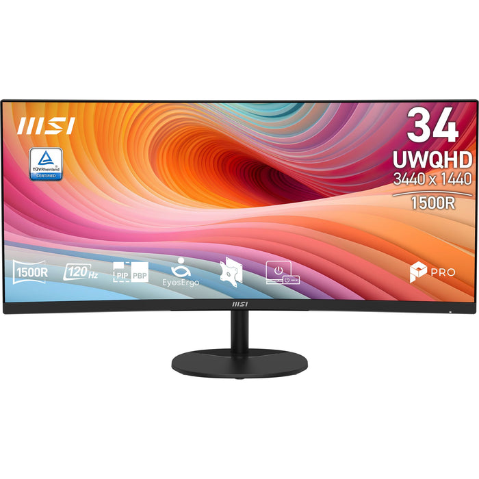 EAN 4711377395502 - MSI Pro MP341CQ E12 pantalla para PC 86,4 cm (34") 3440 x 1440 Pixeles UltraWide Quad HD Negro imagen 1