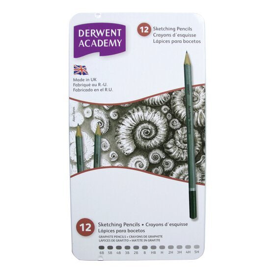 EAN 5028252269957 - Derwent Academy lápiz de carbón 12 pieza(s) Gris imagen 3
