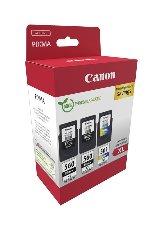 EAN 8714574679518 - Canon 3712C009 cartucho de tinta 3 pieza(s) Original Alto rendimiento (XL) Negro, Cian, Magenta, Amarillo imagen 2