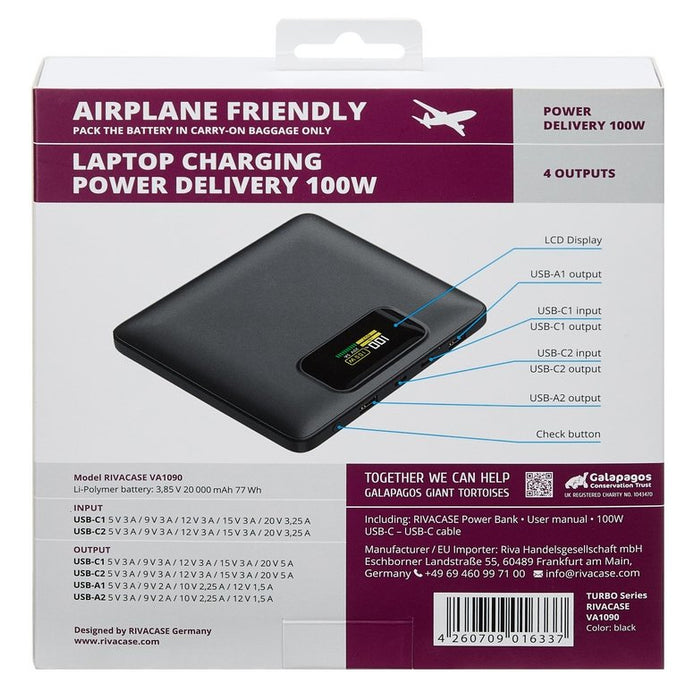 EAN 4260709016337 - Rivacase Turbo Polímero de litio 20000 mAh Negro imagen 18