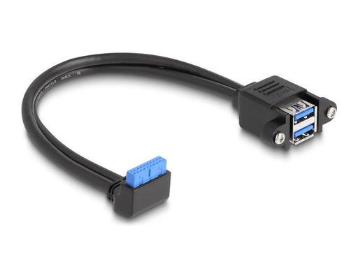 EAN 4043619830077 - DeLOCK 83007 cable USB USB 2.0 0,5 m 2 x USB A Negro imagen 1