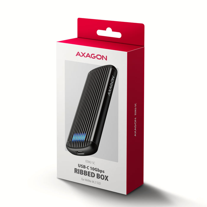 EAN 8595247909435 - Axagon Caja externa para unidad de estado sólido (SSD) Gris, Negro M.2 imagen 12
