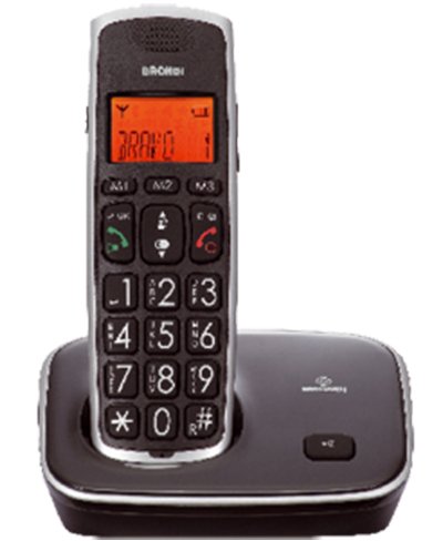EAN 8015908731606 - Brondi Bravo Gold Teléfono DECT Identificador de llamadas Negro imagen 1