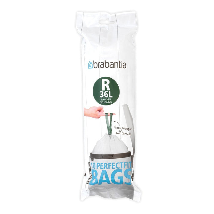 EAN 8710755115622 - Brabantia 115622 bolsa para basura 36 L Blanco 10 pieza(s) imagen 1