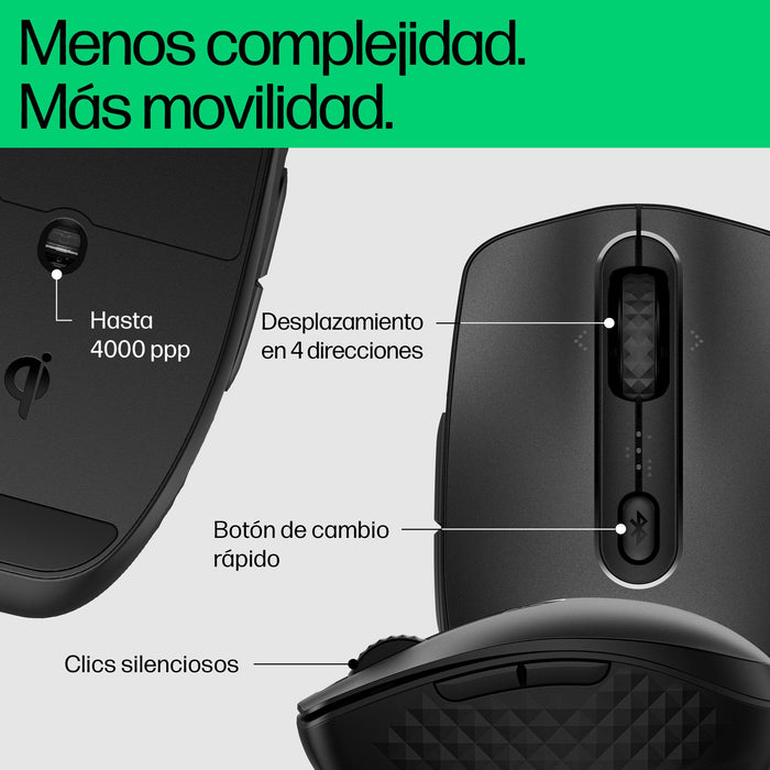 EAN 5715063525555 - HP 695 Qi-Charging Wireless Mouse ratón imagen 5