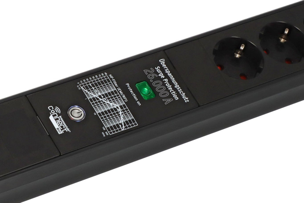 EAN 4007123691388 - Brennenstuhl 1951160611 regleta inteligente 6 salidas AC 1,8 m Negro imagen 5