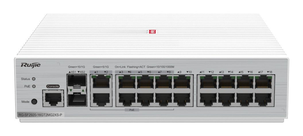 EAN 6971693274426 - Ruijie Networks RG-SF2920-16GT2MG2XS-P switch 2U Blanco imagen 1