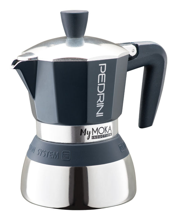 EAN 0883336412057 - Pedrini MyMoka induction Cafetera italiana Marrón, Acero inoxidable imagen 1