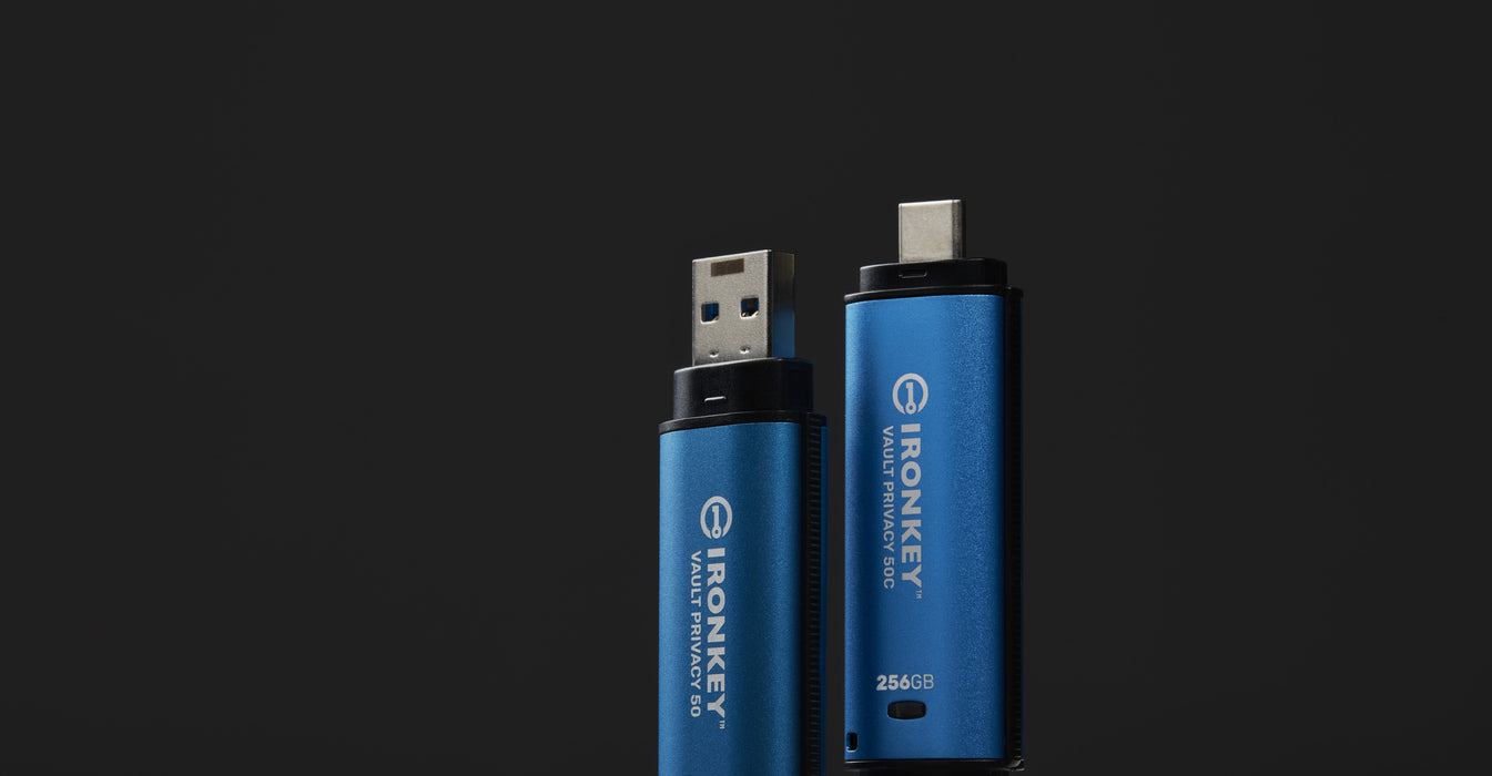 EAN 0740617330175 - Kingston Technology IronKey Vault Privacy 50 unidad flash USB USB Tipo C 3.2 Gen 1 (3.1 Gen 1) Negro, Azu imagen 8