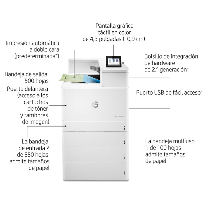 EAN 193015438279 - HP Color LaserJet Enterprise M856dn 1200 x 1200 DPI A3 Wifi imagen 10