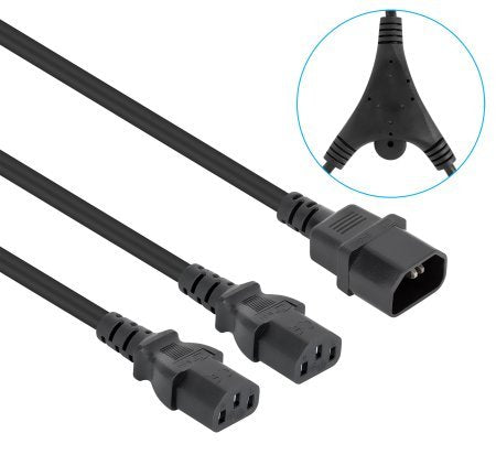 EAN 0766623157469 - Manhattan 157469 cable de transmisión Negro 1,8 m C14 acoplador Acoplador C13 2 x imagen 2