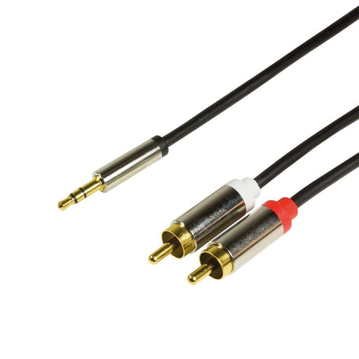 EAN 4052792046786 - LogiLink CAB1103 cable de audio 1 m 3,5mm 2 x RCA Negro imagen 1