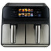 EAN 4006160128703 - ProfiCook PC-FR 1287 H Doble 8 L Independiente 2200 W Freidora de aire caliente Negro, Acero inoxidable imagen 1