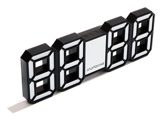 EAN 8021735210313 - Muitomas NEONCLOCKWH despertador Negro, Blanco imagen 1