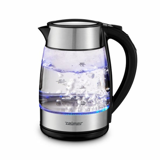 EAN 5908269348183 - Zelmer ZCK8026 tetera eléctrica 1,7 L 2200 W Negro, Transparente imagen 1