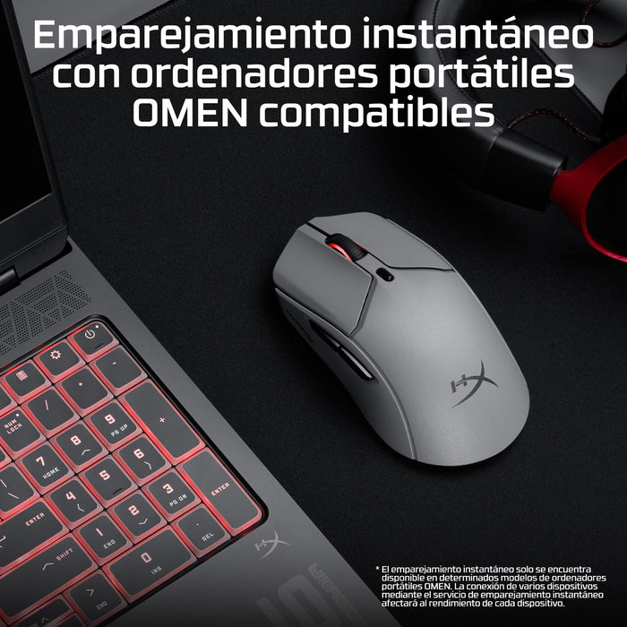 EAN 0198122802432 - HyperX Pulsefire Haste 2 Pro 4k Wireless Gaming Mouse ratón Juego Ambidextro Bluetooth + USB Type-C Óptic imagen 4