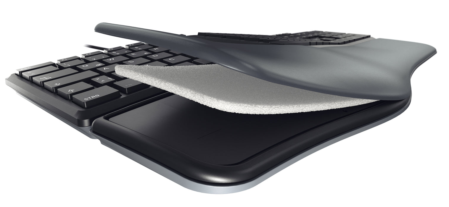 EAN 4025112093951 - CHERRY KC 4500 ERGO teclado Universal USB QWERTY Inglés del Reino Unido Negro imagen 3
