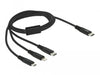 EAN 4043619871490 - DeLOCK 87149 cable USB USB 2.0 USB C USB C/micro-USB B/Lightning Negro imagen 1