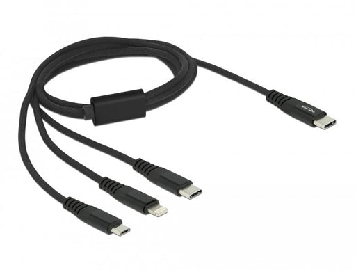 EAN 4043619871490 - DeLOCK 87149 cable USB USB 2.0 USB C USB C/micro-USB B/Lightning Negro imagen 1
