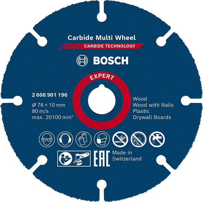 EAN 4059952567549 - Bosch 2 608 901 196 disco de afilar Plástico, Madera Disco de corte imagen 1