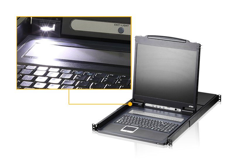 EAN 4719264642401 - ATEN CL1308N-ATA-AU consola de rack 48,3 cm (19") Negro 1U imagen 3