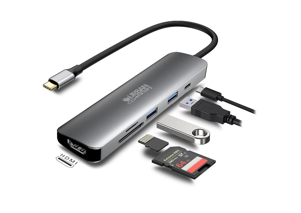 EAN 3760170884639 - Urban Factory MHC45UF base para portátil y replicador de puertos Alámbrico USB 3.2 Gen 1 (3.1 Gen 1) Type imagen 6