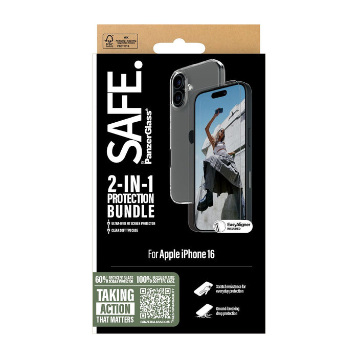 EAN 5715685003530 - PanzerGlass SAFE. by ® 2-in-1 Protection Bundle iPhone 16 Protector de pantalla Apple 1 pieza(s) imagen 3