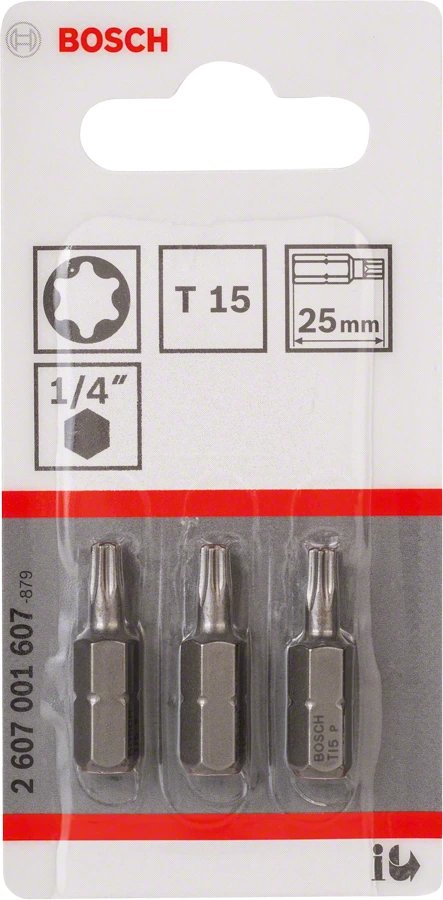 EAN 3165140301336 - Bosch 2 607 001 607 punta de destornillador 3 pieza(s) imagen 2