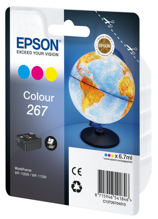 EAN 8715946541846 - Epson Globe C13T26704010 cartucho de tinta 1 pieza(s) Original Cian, Magenta, Amarillo imagen 1