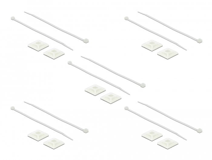EAN 4043619188345 - DeLOCK 18834 soporte para brida Blanco Nylon 10 pieza(s) imagen 1