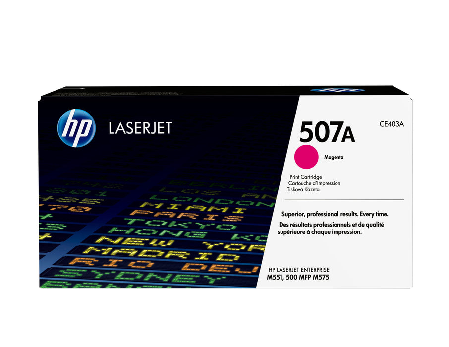 EAN 0884962554593 - HP 507A Magenta Original LaserJet Toner Cartridge cartucho de tóner 1 pieza(s) imagen 1