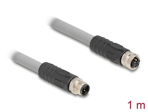 EAN 4043619805372 - DeLOCK 80537 cable para sensor y actuador 1 m RST M12 Gris imagen 2