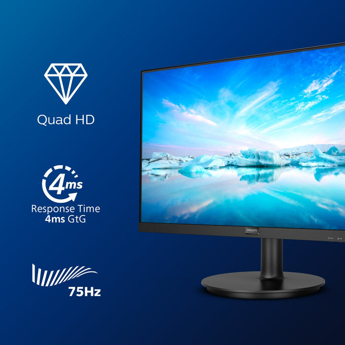 EAN 8712581795108 - Philips V Line 275V8LA/00 pantalla para PC 68,6 cm (27") 2560 x 1440 Pixeles Quad HD LED Negro imagen 6