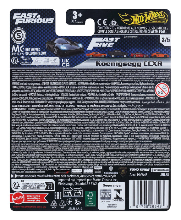 EAN 194735263493 - Hot Wheels Fast & Furious Koenigsegg CCX imagen 6