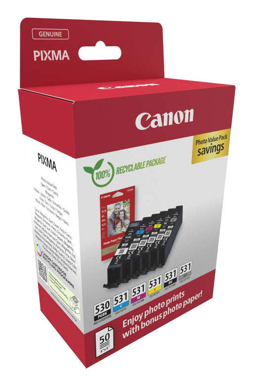 EAN 8714574683126 - Canon PGI-530/CLI-531 PVP cartucho de tinta 6 pieza(s) Original Negro, Cian, Gris, Magenta, Foto negro, A imagen 2