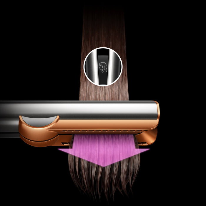 EAN 5025155112397 - Dyson Airstrait Plancha de pelo Vapor Oro, Rojo 1600 W 1,98 m imagen 6