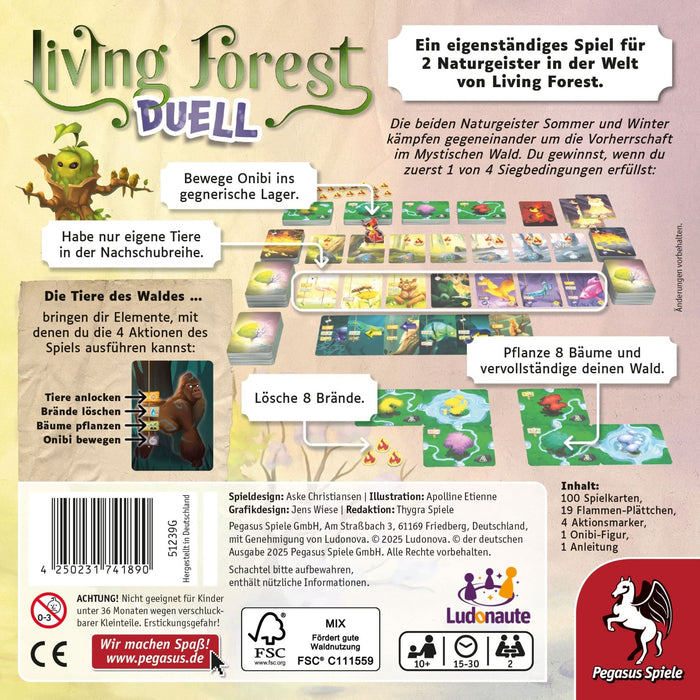 EAN 4250231741890 - Pegasus Spiele Living Forest Duell Living Forest Duel 30 min Juego de mesa Interpretación de roles imagen 4