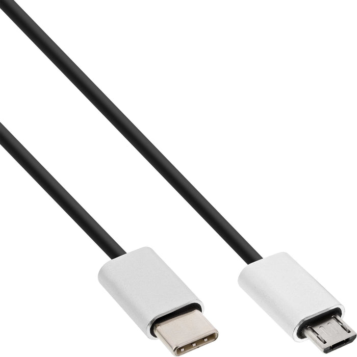 EAN 4043718260744 - InLine 35846 cable USB USB 2.0 0,5 m USB C Micro-USB B 0,48 Gbit/s Negro imagen 1