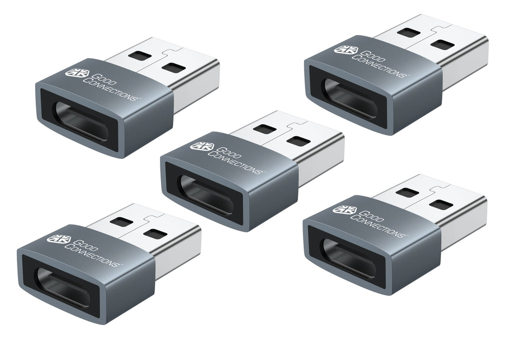 EAN 4014619881802 - Alcasa USB-AD203-5 cambiador de género para cable USB-A USB-C Gris imagen 1