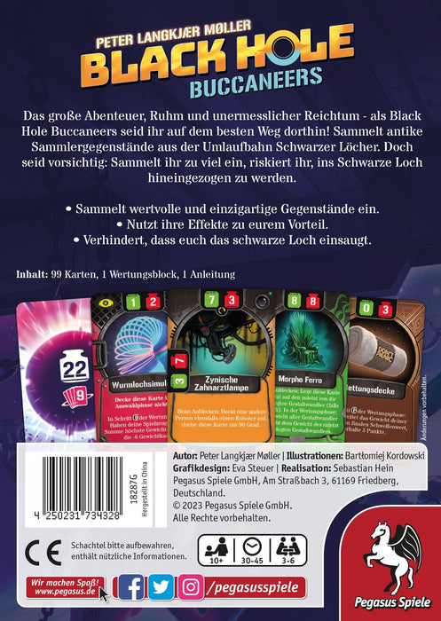 EAN 4250231734328 - Pegasus Spiele Black Hole Buccaneers 45 min Juego De Cartas Coleccionable imagen 4