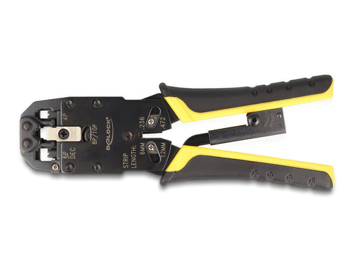 EAN 4043619905232 - DeLOCK 90523 crimpadora Herramienta para prensar Negro, Amarillo imagen 1