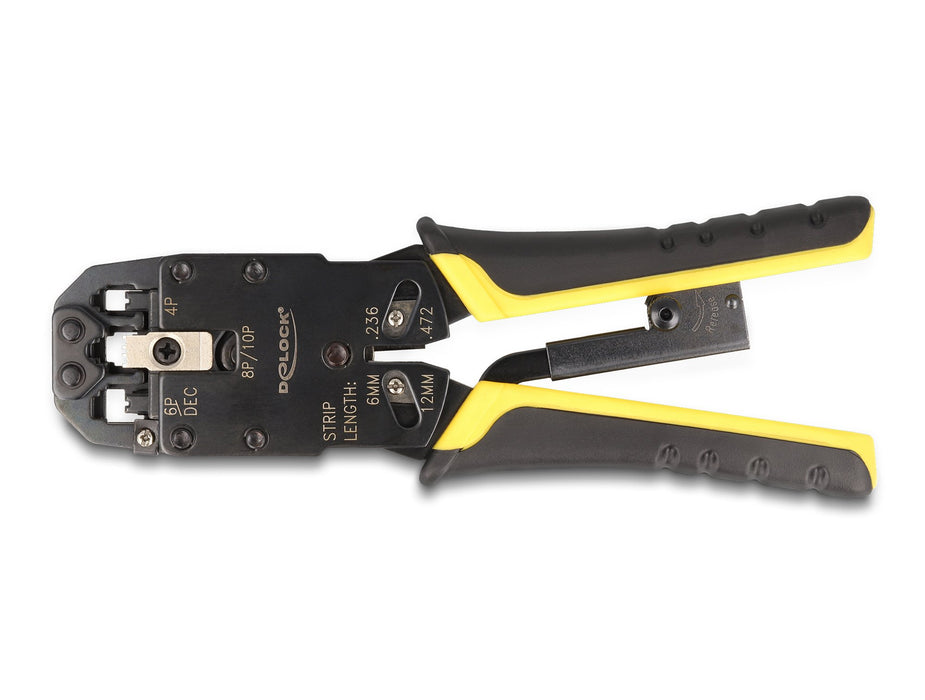 EAN 4043619905232 - DeLOCK 90523 crimpadora Herramienta para prensar Negro, Amarillo imagen 1