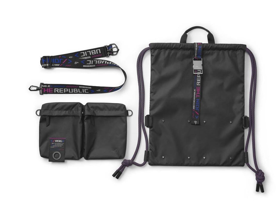 EAN 4711081222118 - ASUS BD3700 ROG SLASH Multi-use Drawstring Bag Mochila Negro imagen 10